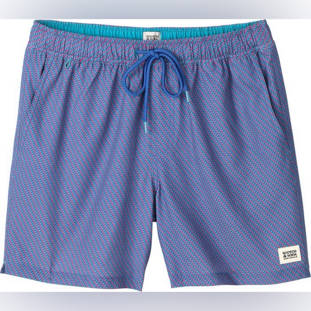 Scotch & Soda Mr. Clean Swim Trunks - Size Medium NEW!